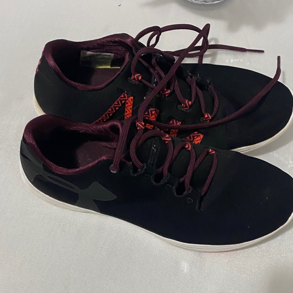 Under Armour Women’s Black and Red Athletic Shoes